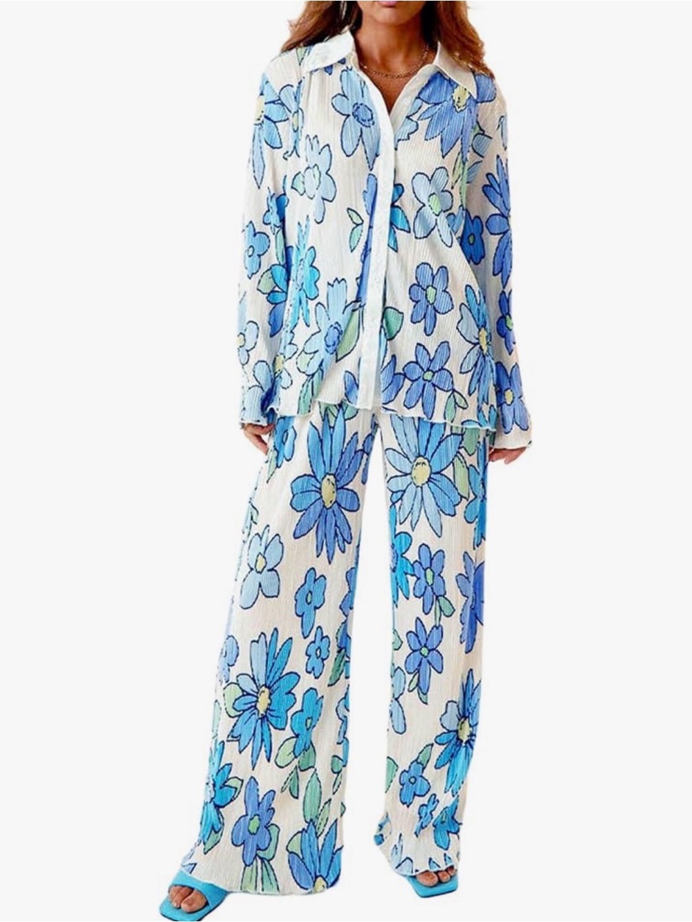 Floral Plisse Set